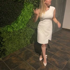White BCBG MAXARZIA dress